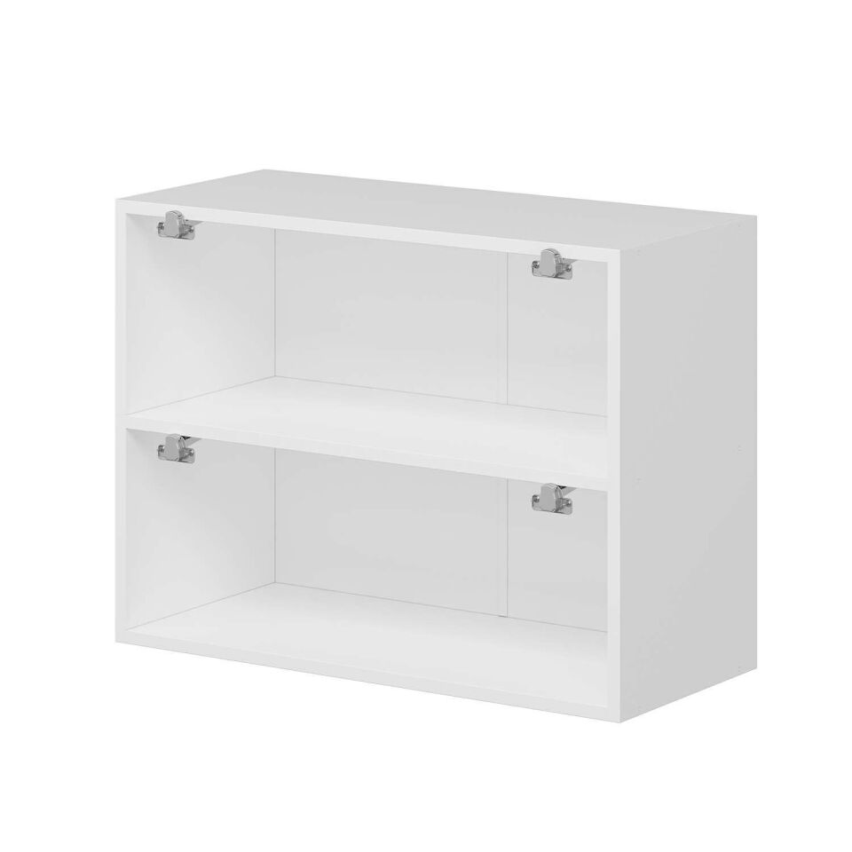 Alvinka Mutfak Modül Hg_J Üst 2Yk1R 80-H60Cm Dolap Beyaz Beyaz