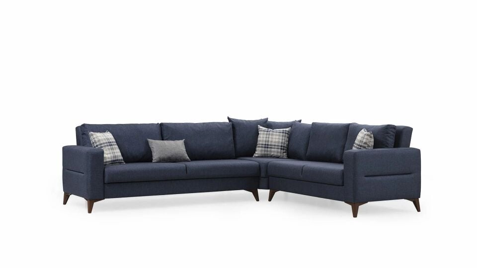 Kristal (3+K+2) L Köşe Koltuk Takımı Lacivert