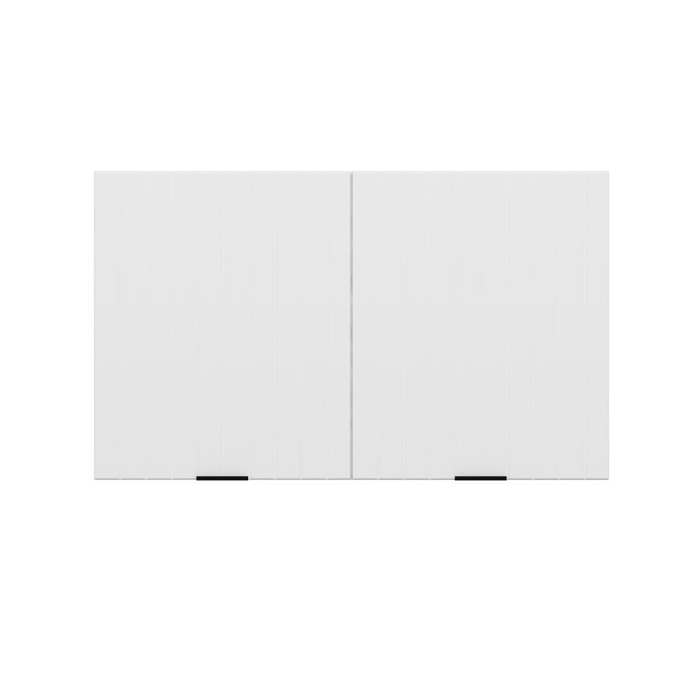 Alvinka Mutfak Modül Mbr_B Üst 2Dk1R 100-H60Cm Dolap Beyaz Beyaz Mdf