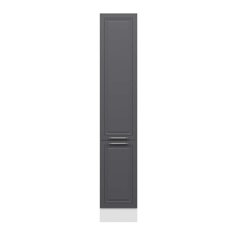 Alvinka Mutfak Modül Mbr_C 40-H222Cm Boy Dolabı Beyaz Antrasit