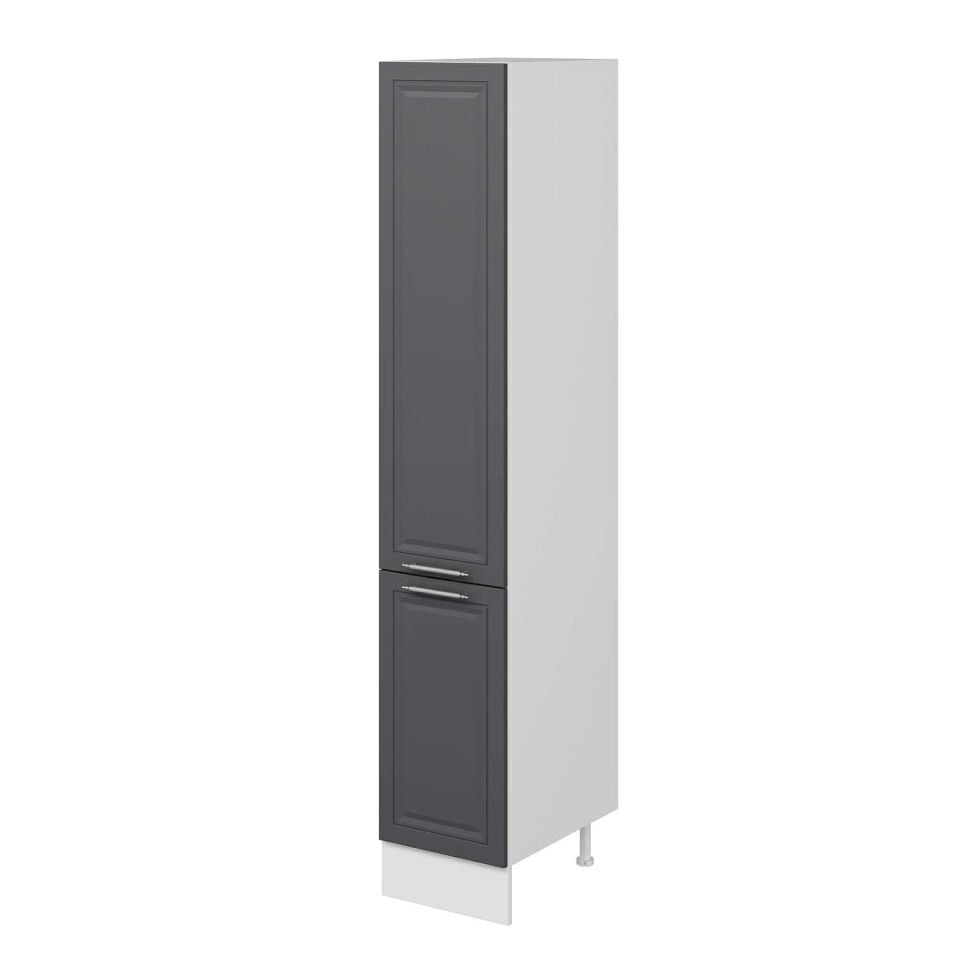 Alvinka Mutfak Modül Mbr_C 40-H222Cm Boy Dolabı Beyaz Antrasit