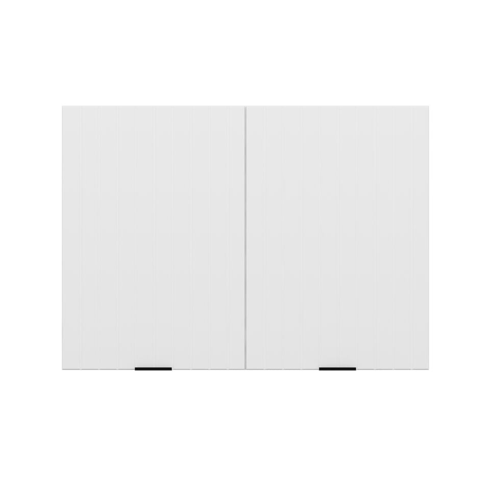 Alvinka Mutfak Modül Mbr_B Üst 2Dk1R 100-H72Cm Dolap Beyaz Beyaz Mdf