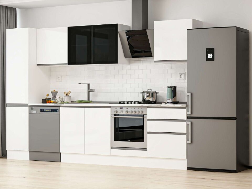 Alvinka 315X210 Cm High Gloss Mutfak Dolabı Mb-E90B45S60-3