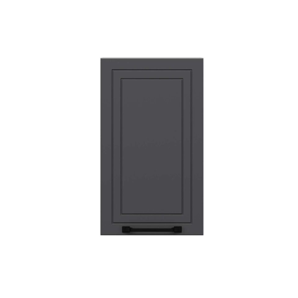 Alvinka Mutfak Modül Üst 1Dk1R 35-H60Cm Mbr A  Beyaz Antrasit Mdf Gövde