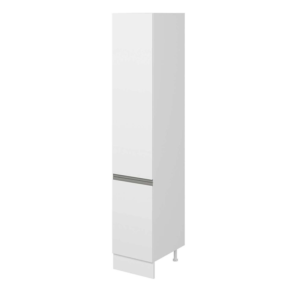 Alvinka Mutfak Modül Hg_J 45-H240Cm Boy Dolabı Beyaz Beyaz Mdf