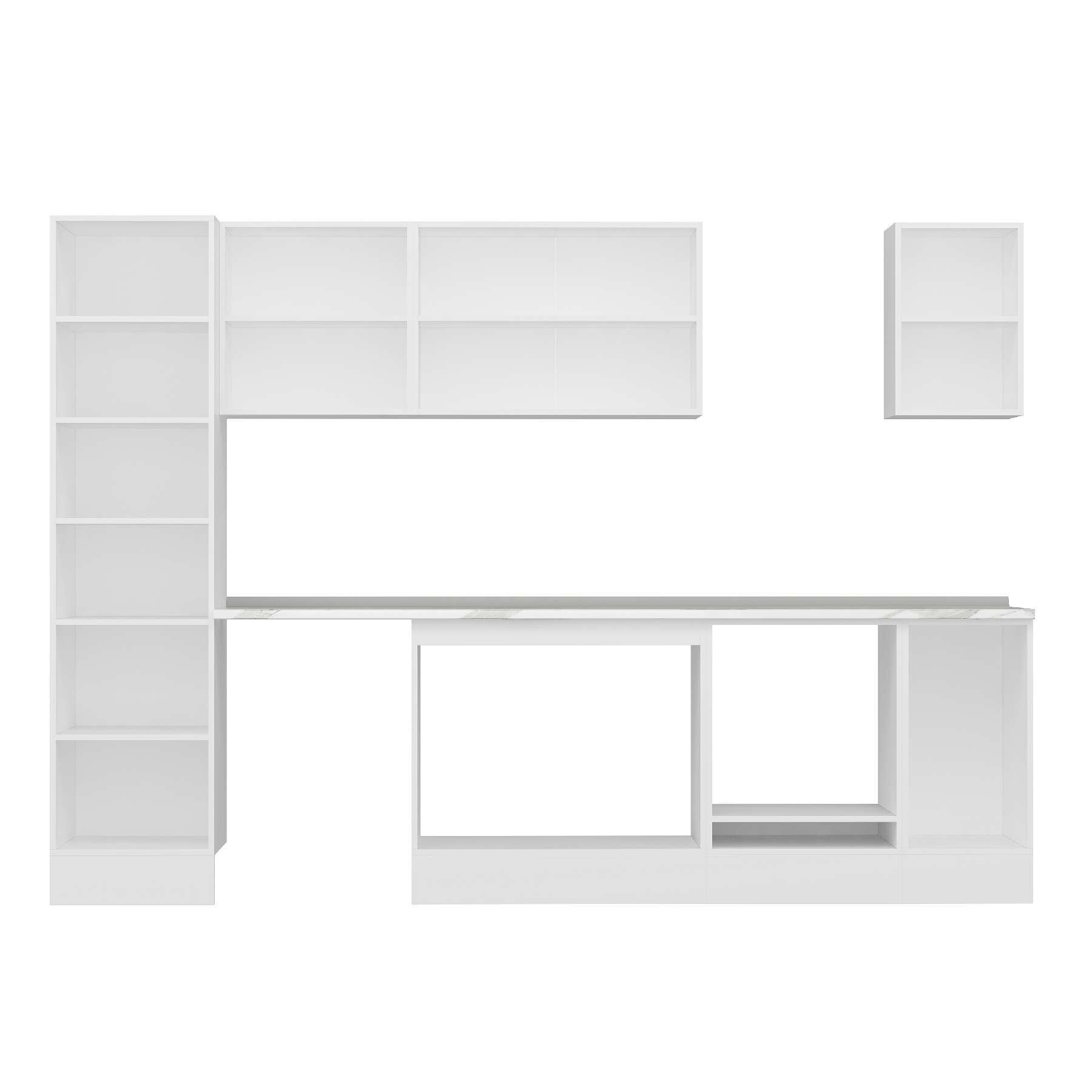 Alvinka 300X210 Cm High Gloss Mutfak Dolabı Mb-E90B50S40-3 High