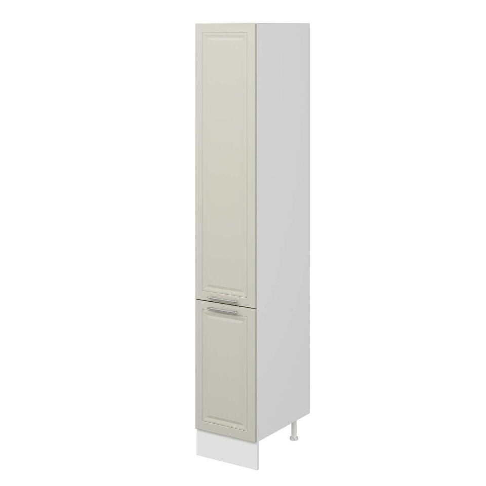 Alvinka Mutfak Modül Mbr_C 40-H240Cm Boy Dolabı Beyaz Kumtaşı