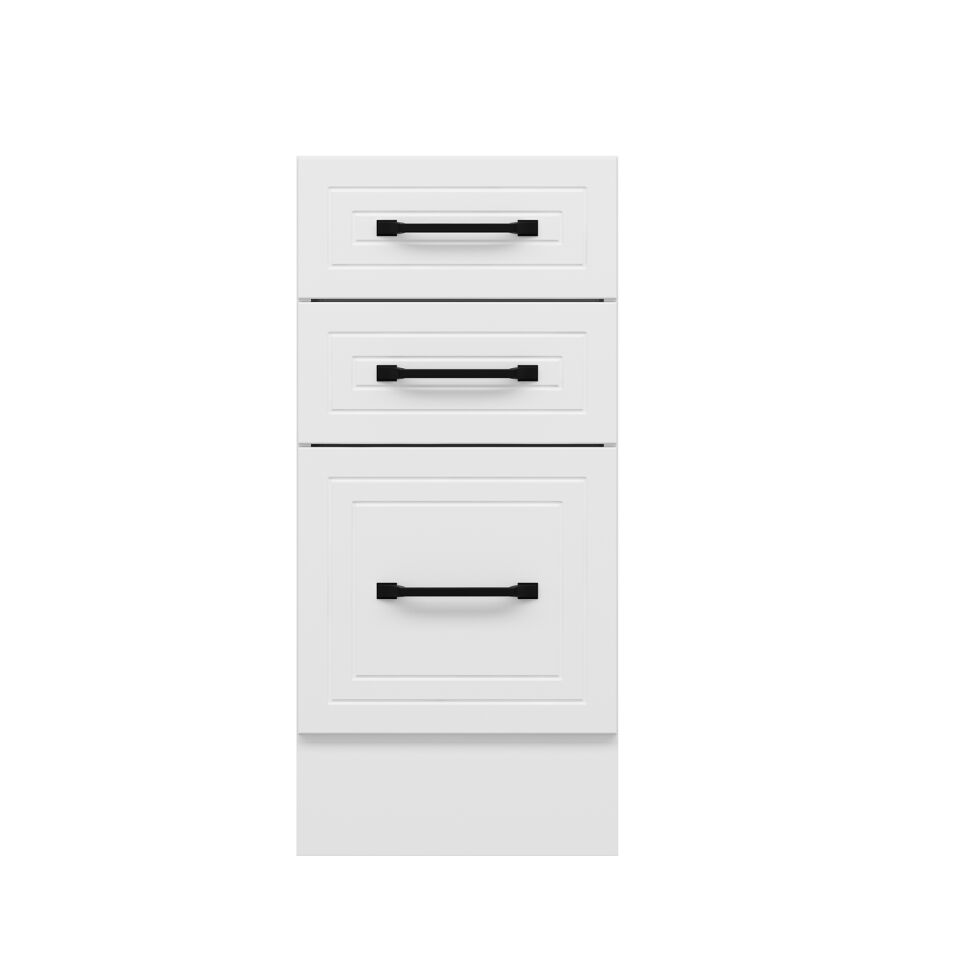 Alvinka Mutfak Modül Mbr_A Alt 3Ç1B2K 40Cm Dolap Beyaz Beyaz Mdf