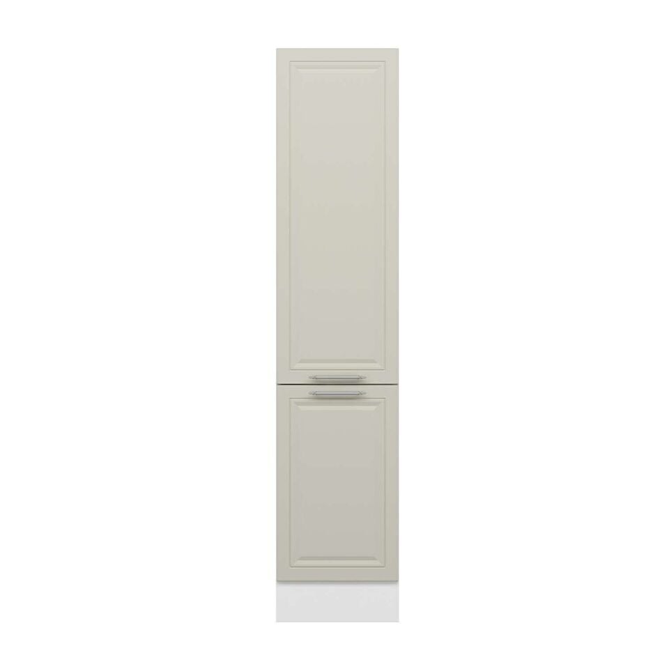 Alvinka Mutfak Modül Mbr_C 45-H210Cm Boy Dolabı Beyaz Kumtaşı