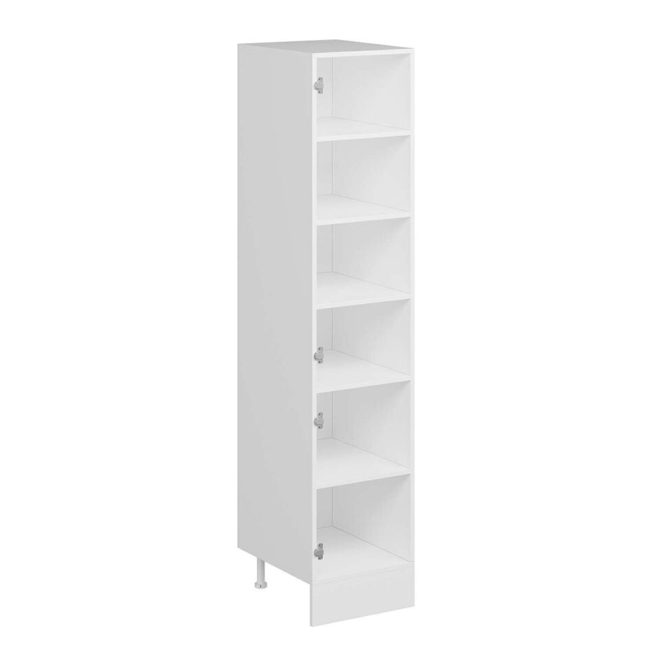 Alvinka Mutfak Modül Mbr_C 45-H210Cm Boy Dolabı Beyaz Kumtaşı