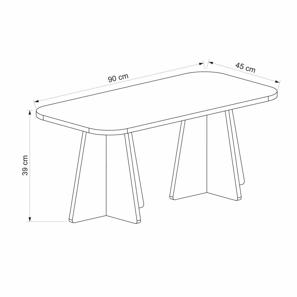 Mantar Orta Sehpa - Traverten