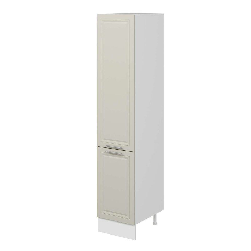 Alvinka Mutfak Modül Mbr_C 45-H222Cm Boy Dolabı Beyaz Kumtaşı