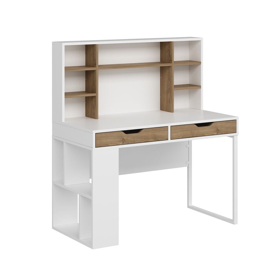 Mila Çalışma Masası - Beyaz/Rahle