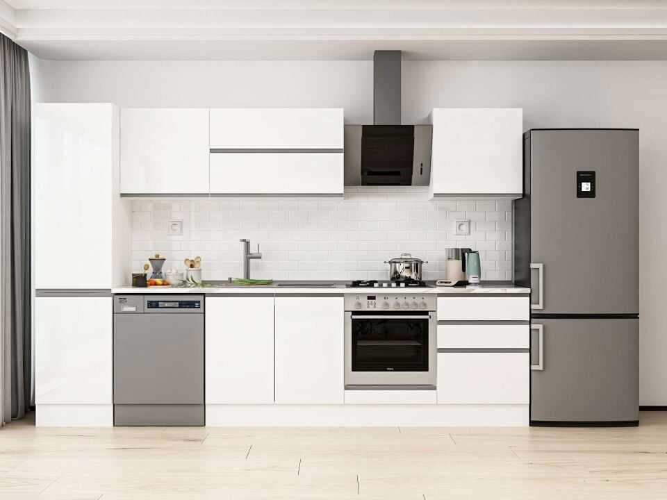 Alvinka 320X210 Cm High Gloss Mutfak Dolabı Mb-E90B50S60-2