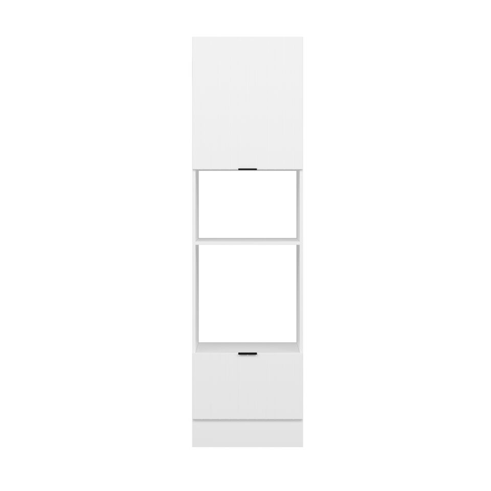 Alvinka Mutfak Modül Mbr_B 60-H222Cm Boy Ank Dolabı Beyaz Beyaz Mdf