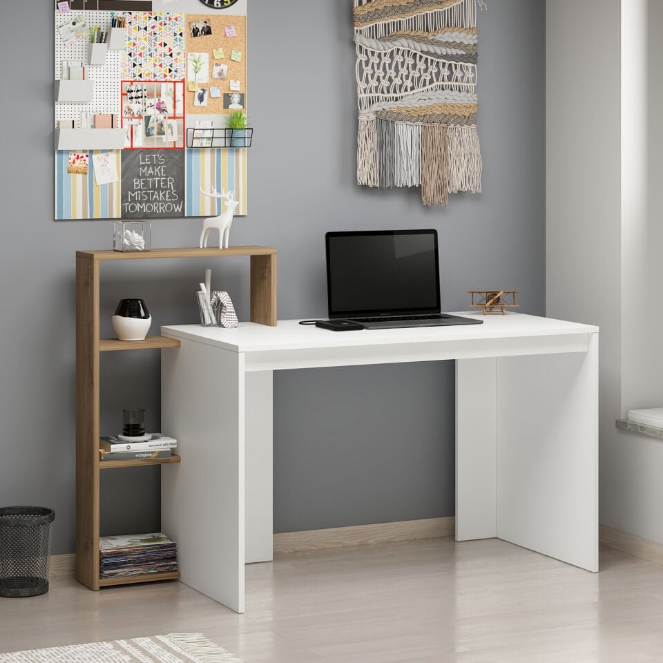 Velora Çalışma Masası - Beyaz/Rahle