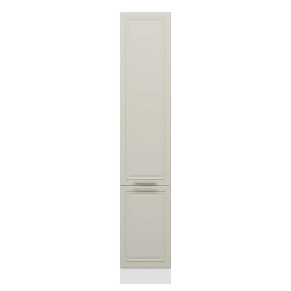 Alvinka Mutfak Modül Mbr_C 45-H240Cm Boy Dolabı Beyaz Kumtaşı