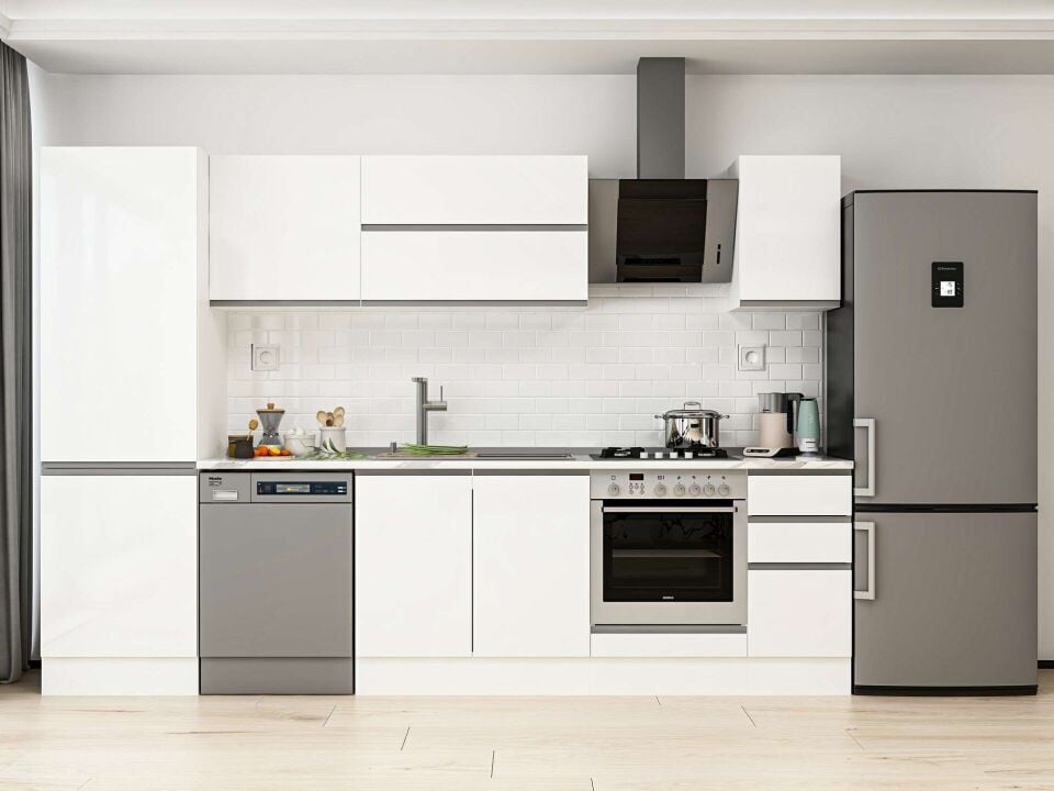 Alvinka 310X210 Cm High Gloss Mutfak Dolabı Mb-E90B60S40-2