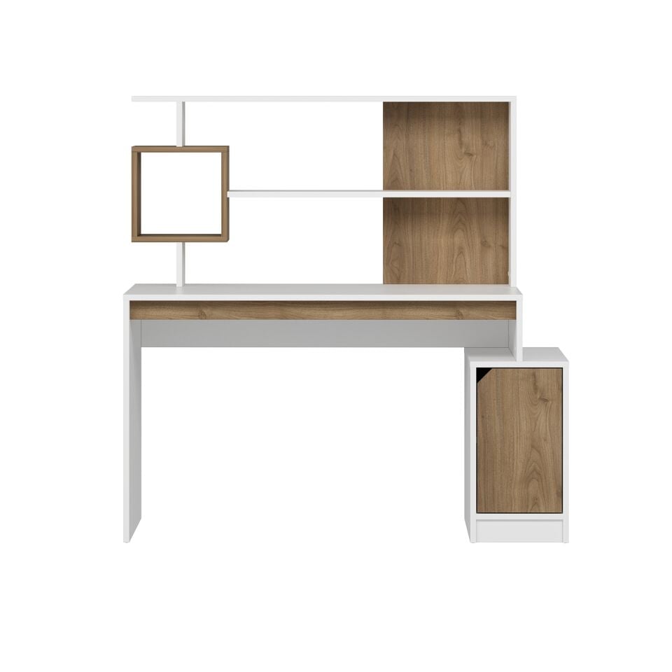 Arlena Çalışma Masası - Beyaz/Rahle