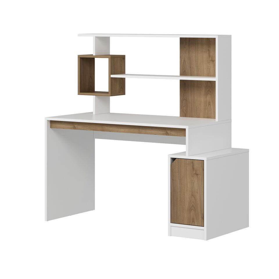 Arlena Çalışma Masası - Beyaz/Rahle