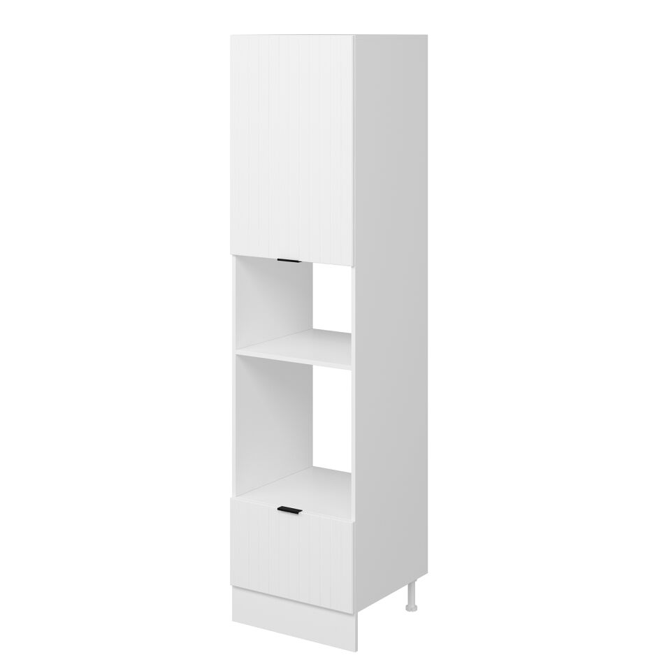 Alvinka Mutfak Modül Mbr_B 60-H240Cm Boy Ank Dolabı Beyaz Beyaz Mdf