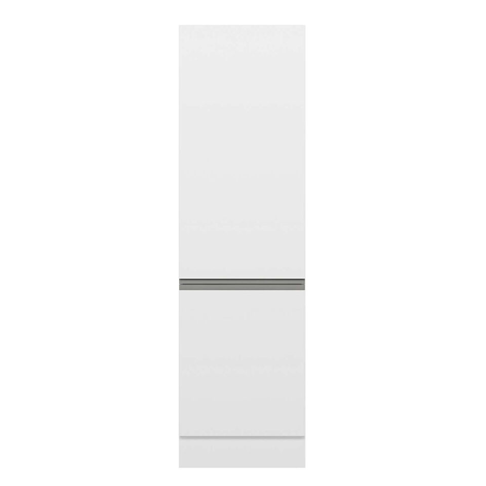 Alvinka Mutfak Modül Hg_J 60-H210Cm Boy Dolabı Beyaz Beyaz Mdf