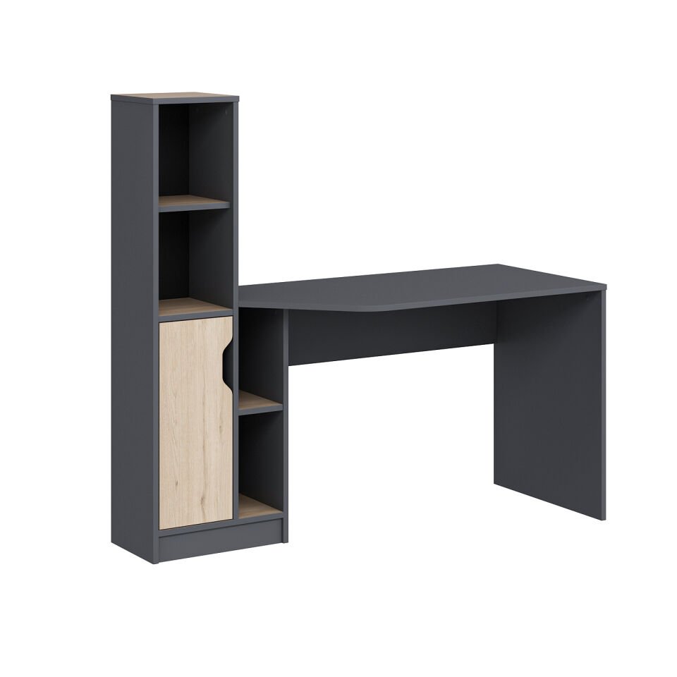 Viora Çalışma Masası - Antrasit/Derin Sepet