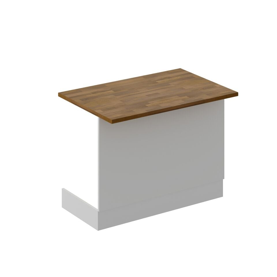 Mutfak Ada Modül 120Cm Beyaz - Mermer Tezgah