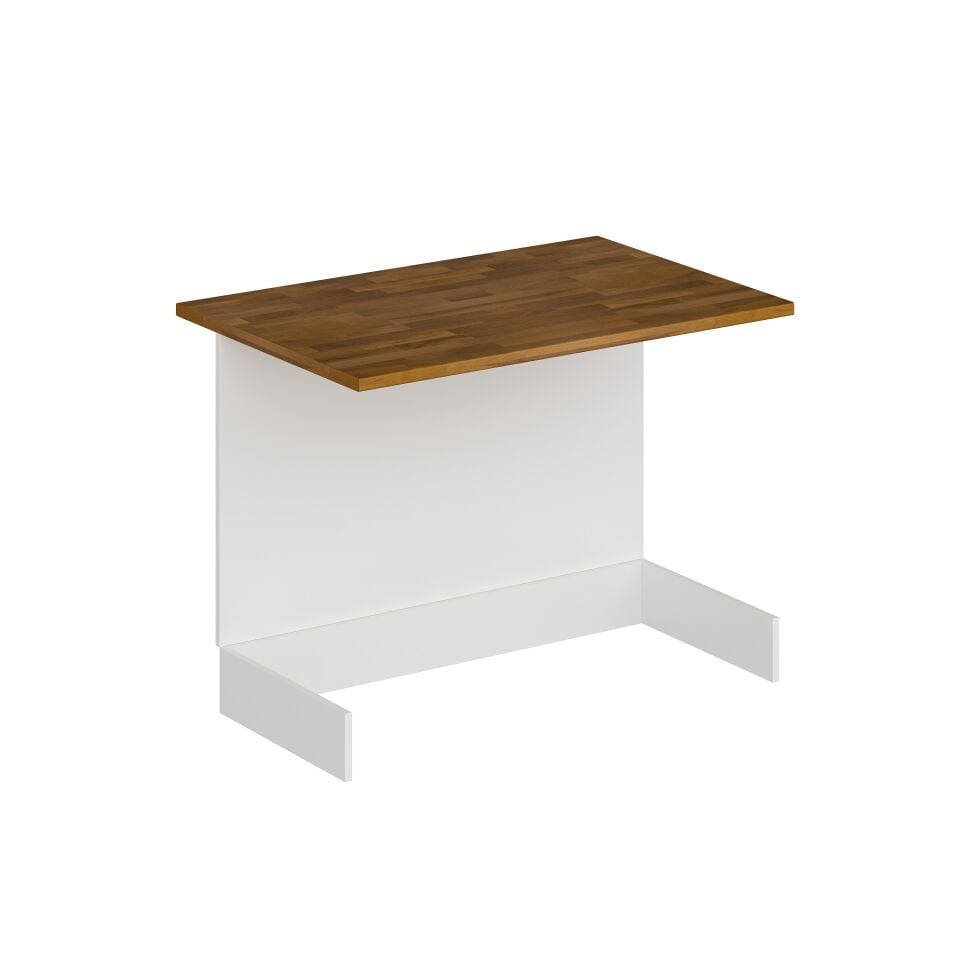 Mutfak Ada Modül 120Cm Beyaz - Ahşap Tezgah