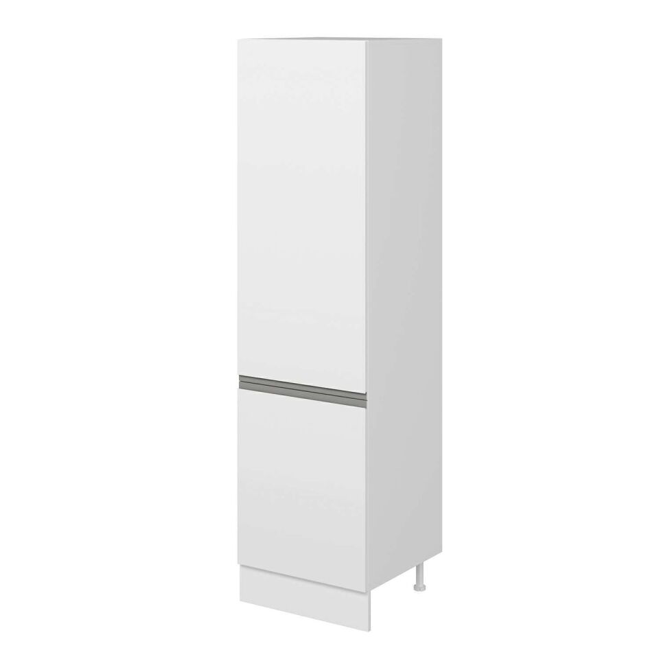 Alvinka Mutfak Modül Hg_J 60-H222Cm Boy Dolabı Beyaz Beyaz Mdf