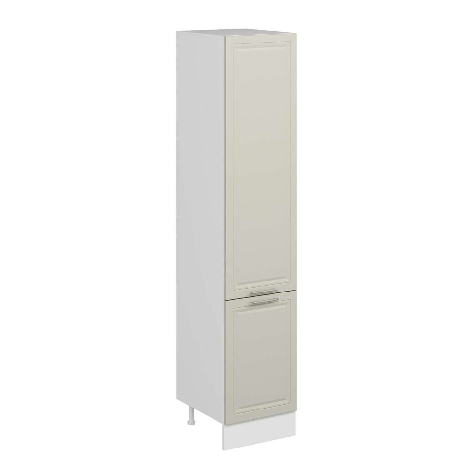 Alvinka Mutfak Modül Mbr_C 50-H240Cm Boy Dolabı Beyaz Kumtaşı