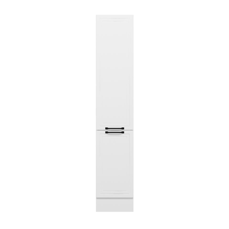 Alvinka Mutfak Modül Mbr_A 40-H210Cm Boy Dolabı Beyaz Beyaz Mdf