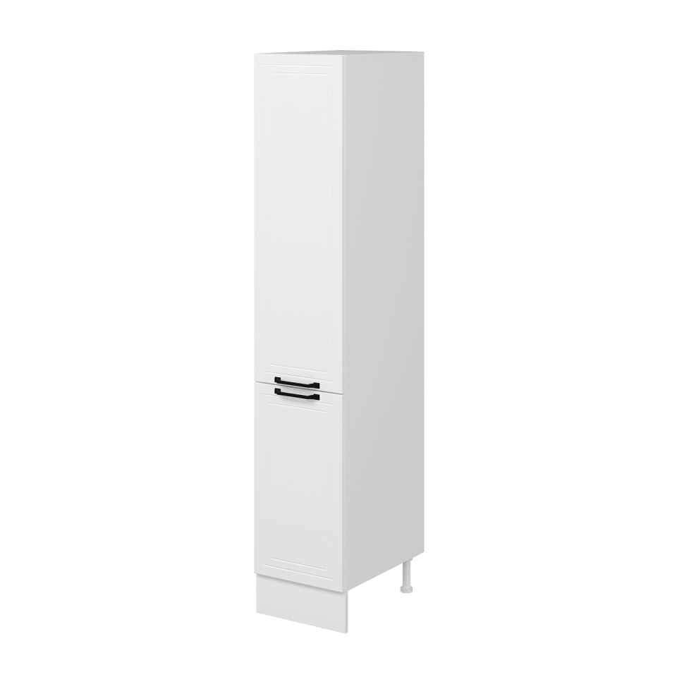 Alvinka Mutfak Modül Mbr_A 40-H210Cm Boy Dolabı Beyaz Beyaz Mdf