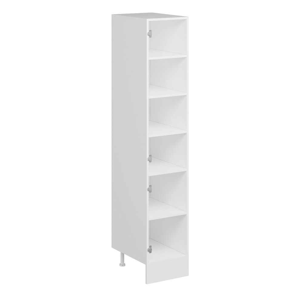 Alvinka Mutfak Modül Mbr_A 40-H210Cm Boy Dolabı Beyaz Beyaz Mdf
