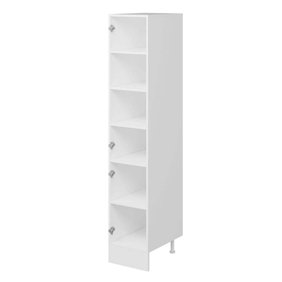 Alvinka Mutfak Modül Mbr_A 40-H210Cm Boy Dolabı Beyaz Beyaz Mdf