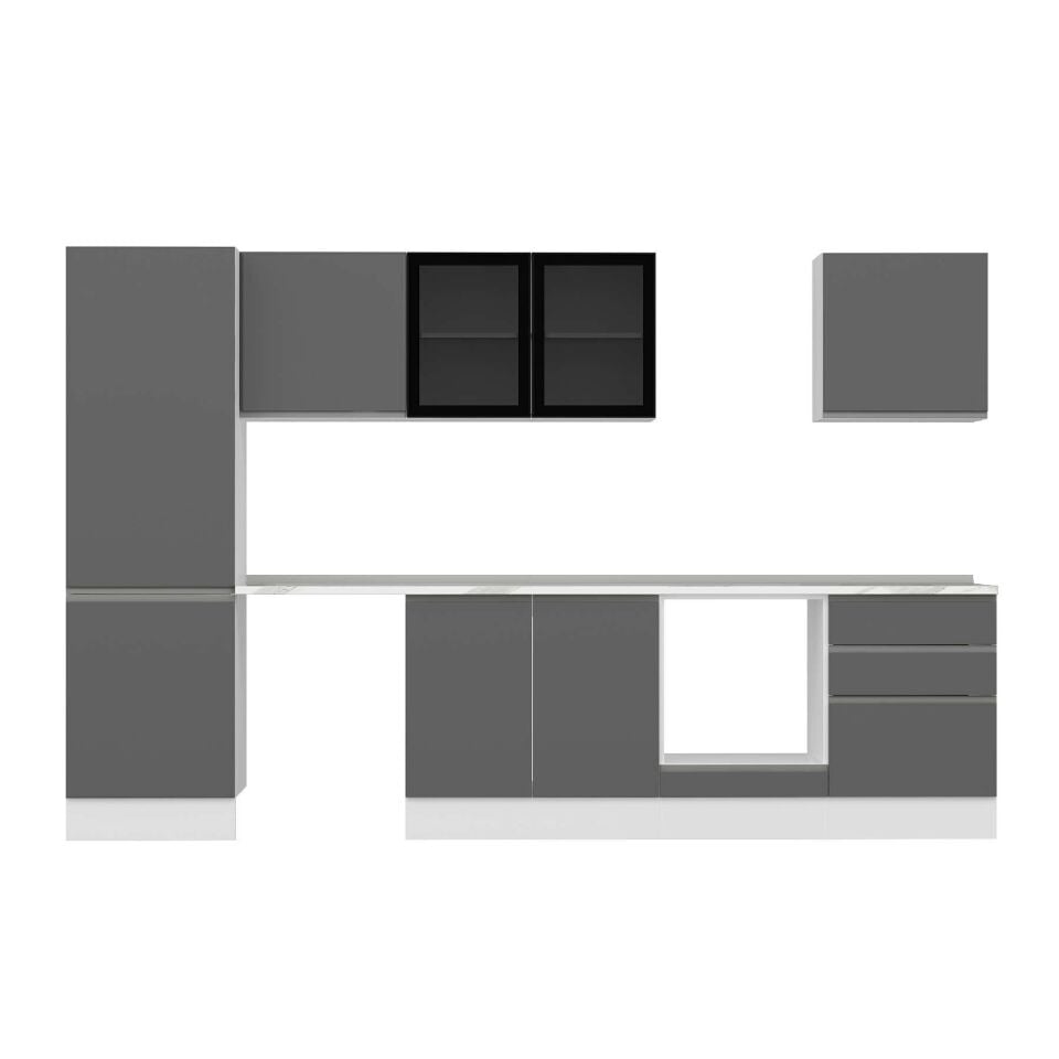 Alvinka 330X210 Cm High Gloss Mutfak Dolabı Mb-E90B60S60-3