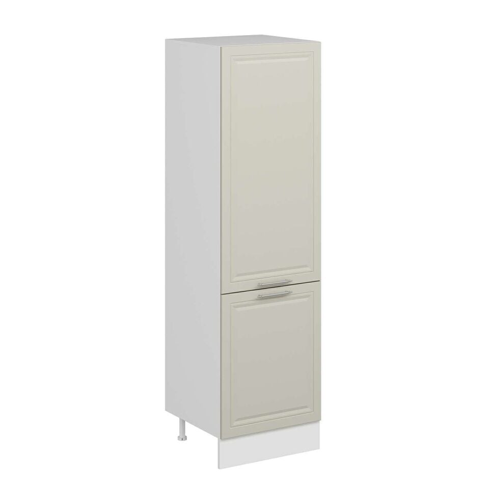 Alvinka Mutfak Modül Mbr_C 60-H210Cm Boy Dolabı Beyaz Kumtaşı