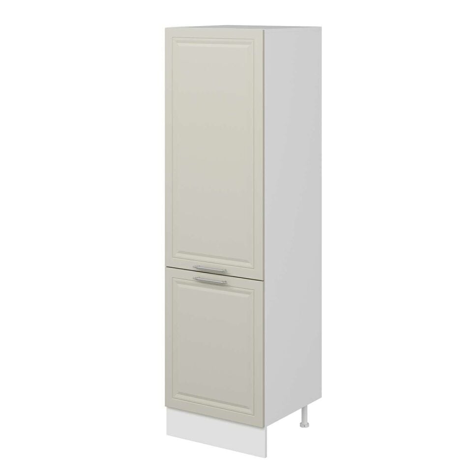 Alvinka Mutfak Modül Mbr_C 60-H210Cm Boy Dolabı Beyaz Kumtaşı