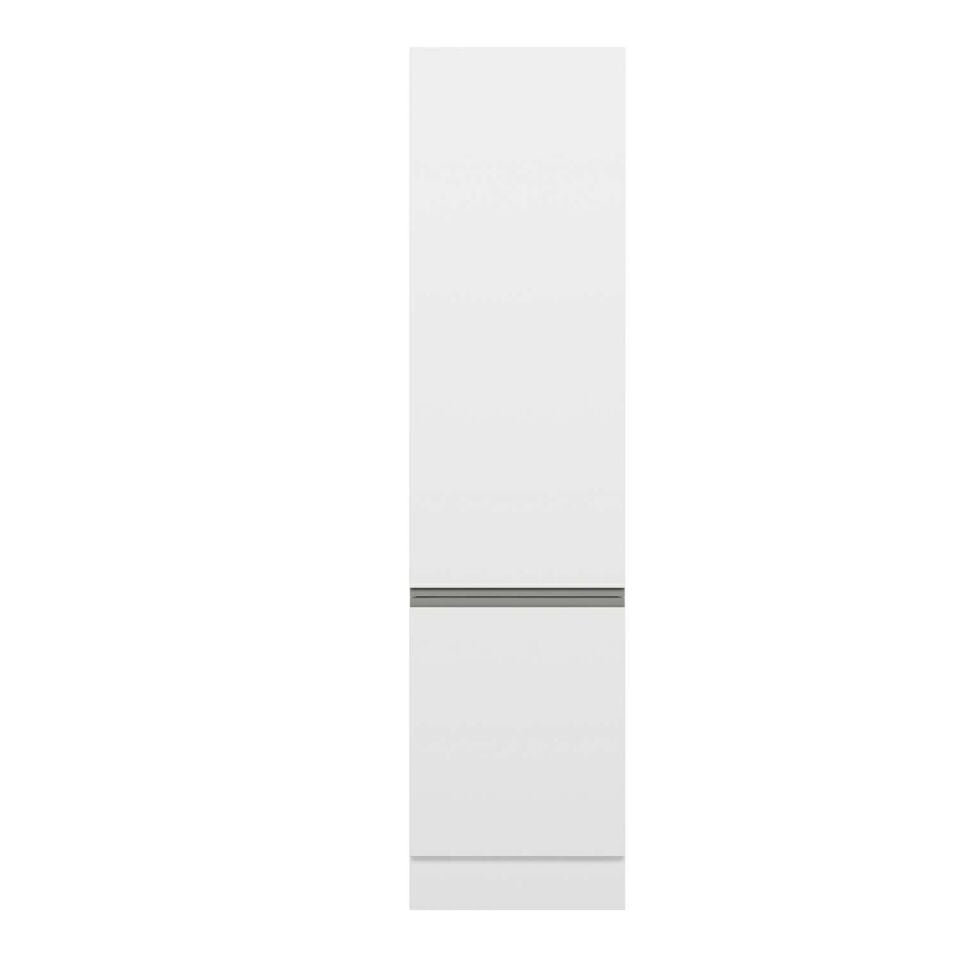 Alvinka Mutfak Modül Hg_J 60-H240Cm Boy Dolabı Beyaz Beyaz Mdf
