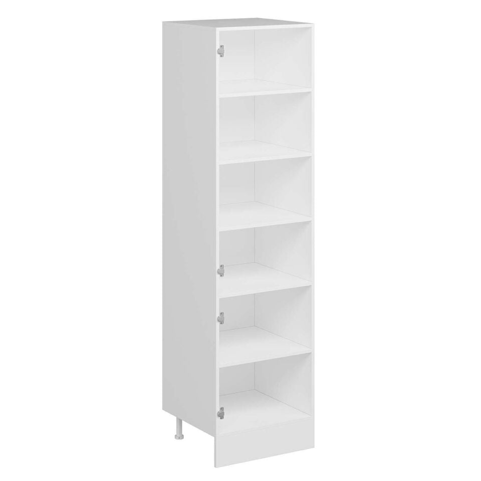 Alvinka Mutfak Modül Mbr_C 60-H222Cm Boy Dolabı Beyaz Antrasit