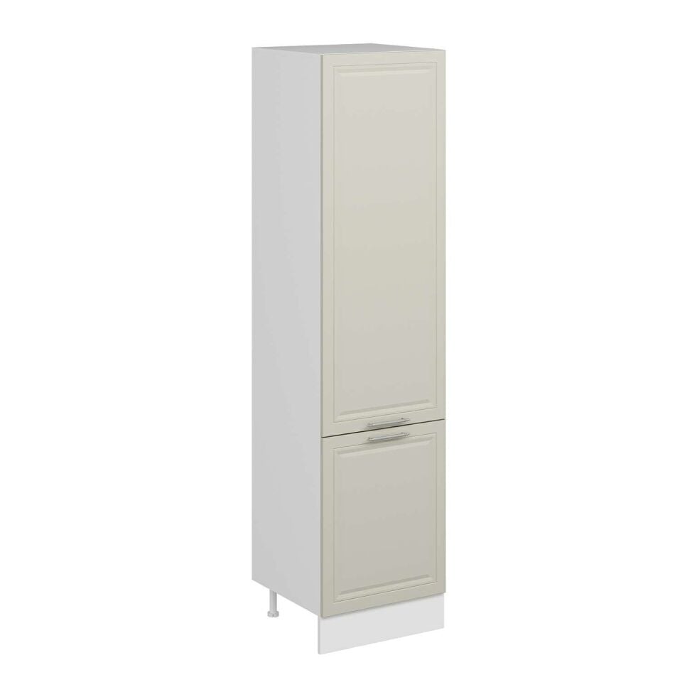 Alvinka Mutfak Modül Mbr_C 60-H240Cm Boy Dolabı Beyaz Kumtaşı
