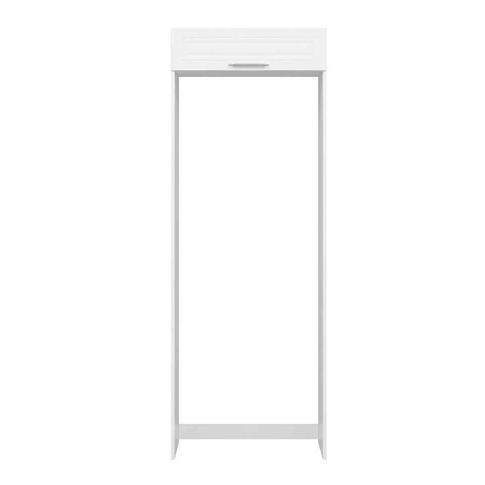 Alvinka Mutfak Modül Mbr_C 80-H222Cm Buz Dolabı Beyaz Beyaz