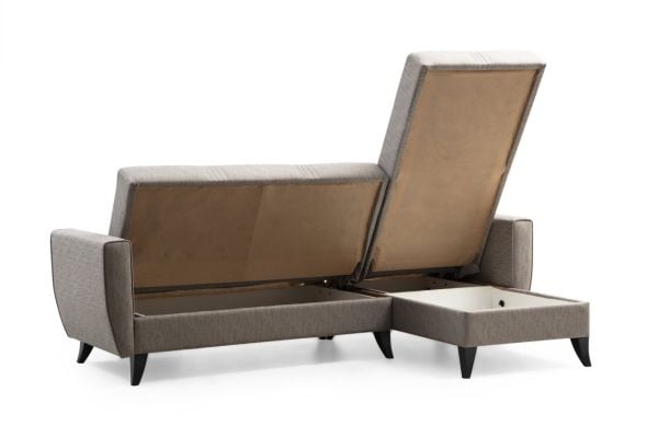 Zaden Sandıklı Bazalı L Köşe Koltuk + Berjer Set