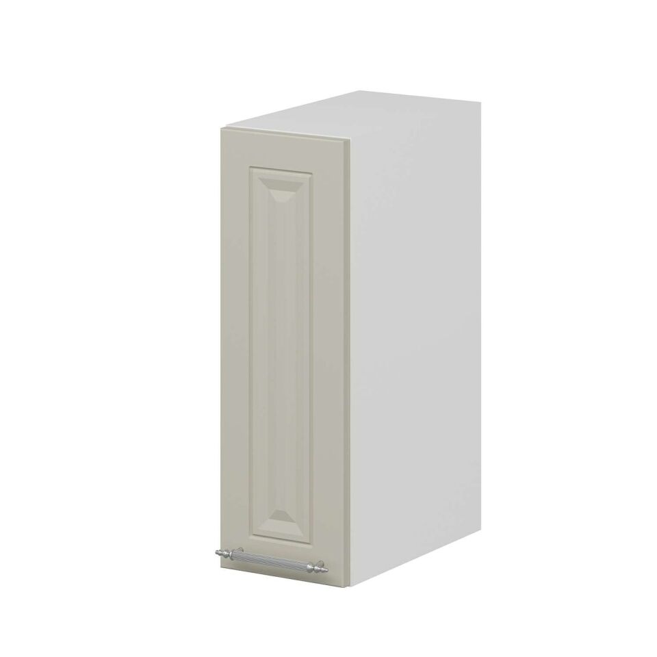 Alvinka Mutfak Modül Üst 1Dk1R 20-H60Cm Mbr C  Beyaz Kum Mdf Gövde