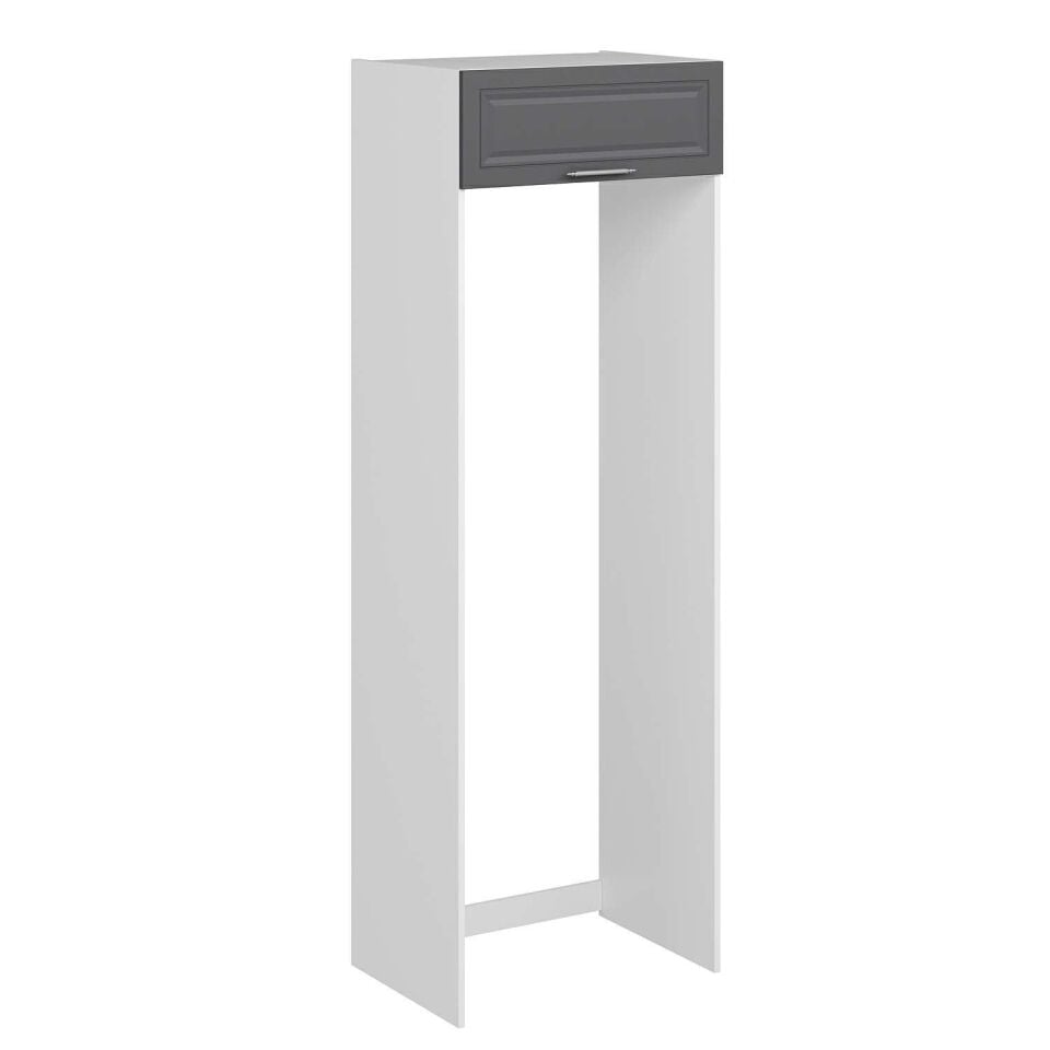 Alvinka Mutfak Modül Mbr_C 80-H240Cm Buz Dolabı Beyaz Antrasit