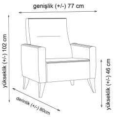Zaden Sandıklı Bazalı L Köşe Koltuk + Berjer Set Koyu Gri