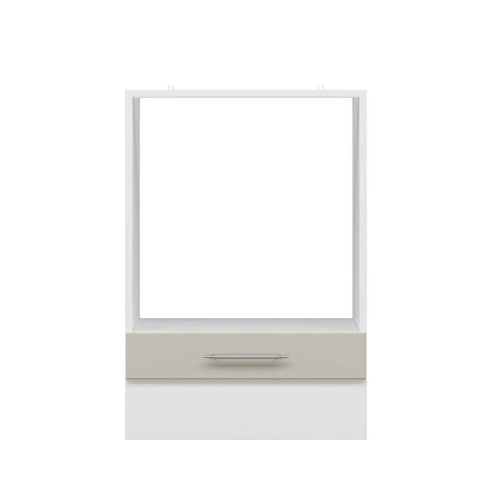 Alvinka Mutfak Modül Mbr_C Alt 1K 60Cm Ank Dolap Beyaz Kumtaşı