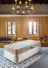 Minar Safir Tek Kişilik Full Ort Pedsiz Yaylı Yatak 90x190