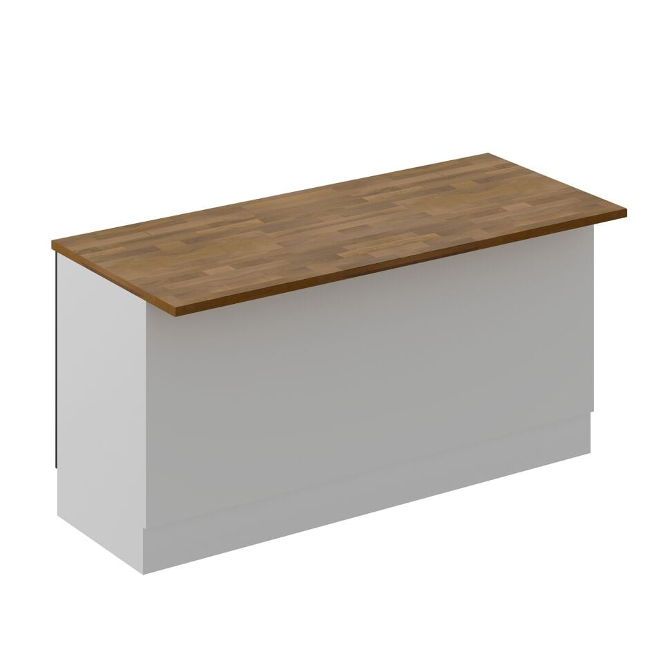 Alvinka 180 Cm Mbr_C Ada Mutfak Dolabı Beyaz Antrasit