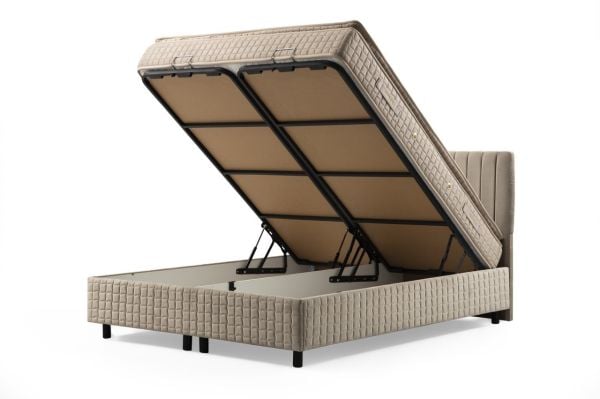 Safir Baza Başlık Pedli Yatak Seti 140x200